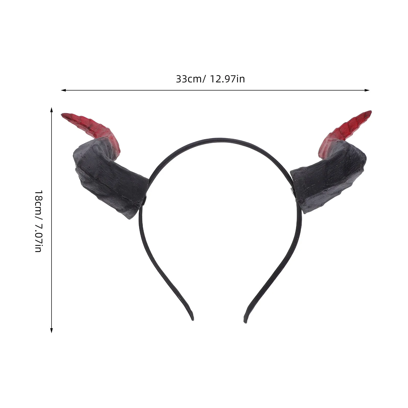 Cornes de taureau en Pu, diable, oreilles de vache, cornes de démon pour Halloween, Costume de Cosplay, accessoire de fête pour femmes et hommes