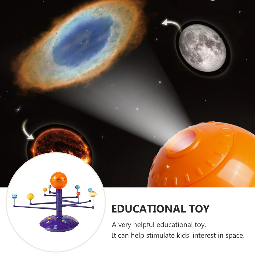 

1Pcs Kids Educational Solar System Orrery Voice Projection Plaything Stimulate Space Interest Cognitive Development Planetary