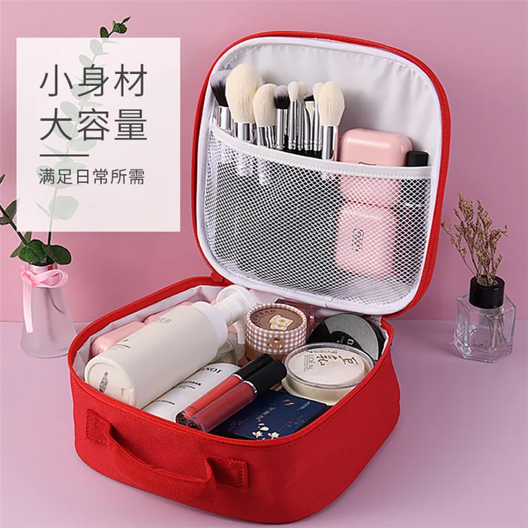 Kawaii Hello Kitty Cartoon Cosmetic Bag Cute Girls Portable High Capacity Handheld Organizer Anime Sanrio Cosmetic Storage Bag