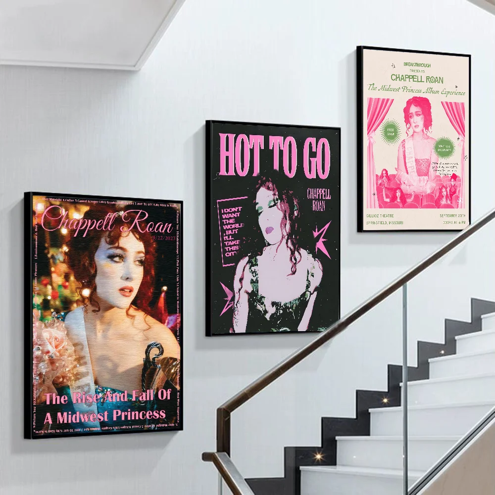 Singer Chappell Roan Movie Sticky Posters Vintage Room Bar Cafe Decor Nordic Home Decor