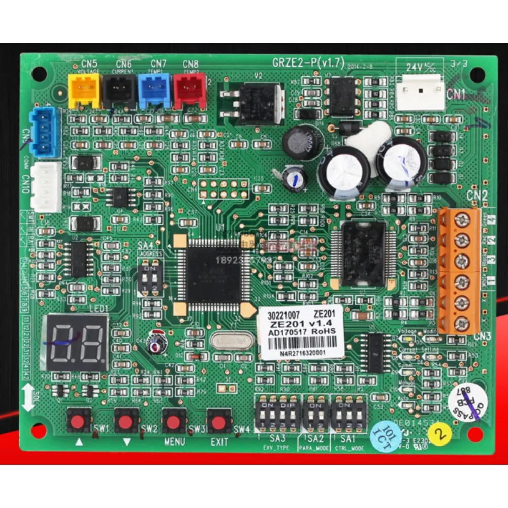 apply to Air Conditioning Computer Board Control Panel 30221007 Mainboard Ze201 Circuit Board GRZE2-P