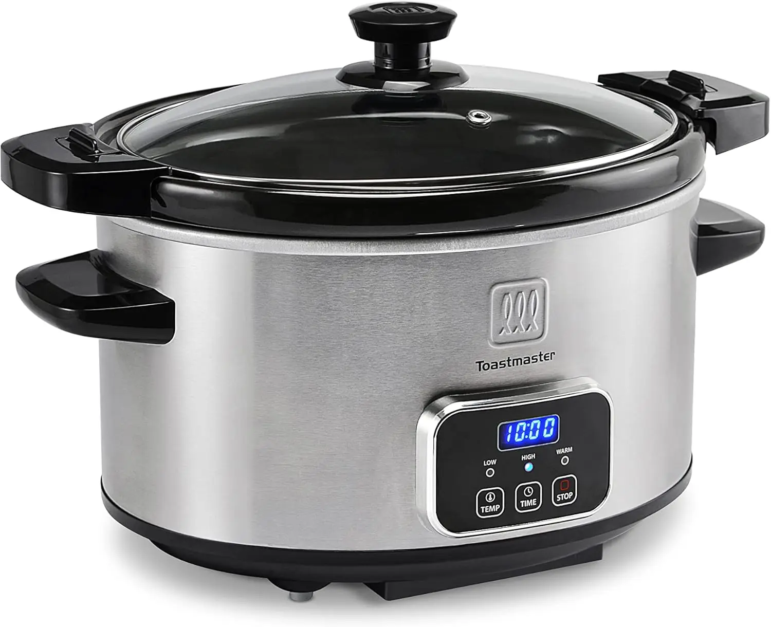 

4-Quart Digital Slow Cooker with Locking Lid (Stainless Steel)