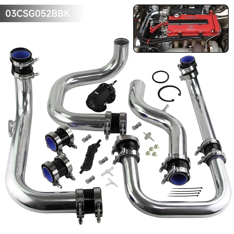 Front Intercooler Pipe & BOV Kit for Acura Integra DC2 94-01 D15 D16B16 B18 90-93 Honda Civic EG 92-95 EK 96-00 Del Sol 93-97