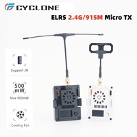 CYCLONE ELRS 2.4G 915MHz Micro TX Module Max 500mW OLED Screen Cooling Fan For OpenTX Radio Transmitter RC FPV Drone