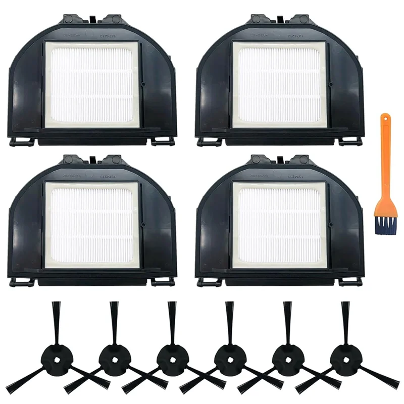 Filtros Hepa de vacío, Cepillo Lateral para Shark RV2310/RV2310AE, piezas de repuesto de Robot lavables