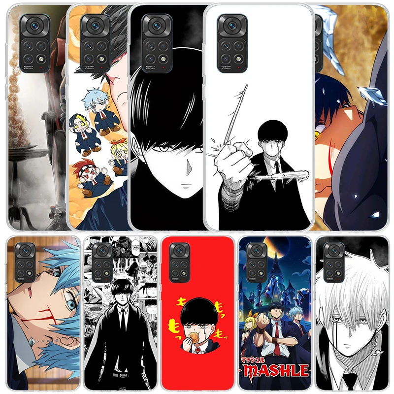Funda de teléfono Mashle Magic And Muscles para Xiaomi Redmi Note 15 14 14S 13 12S 12 Pro Plus 11S 11 11T 11E 10S 10 + cubierta trasera suave de TPU
