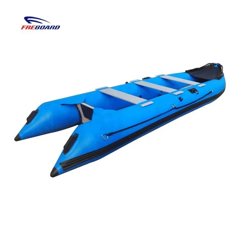 CE barato 4,2 m 3 personas canoa de pesca inflable Kayak Kaboat