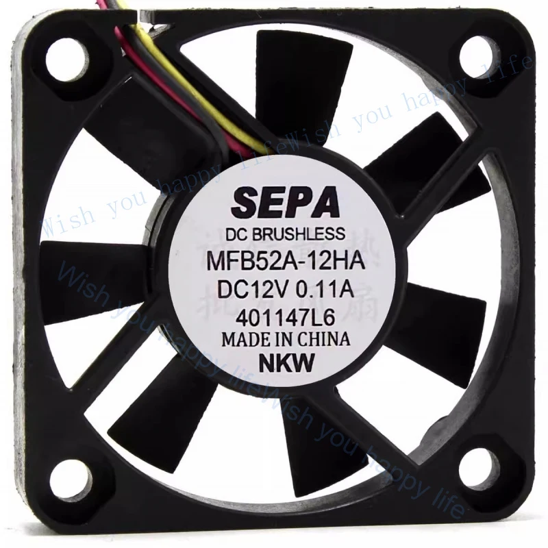 

V+ FOR SEPA MFB52A-12HA-001 5010 DC12V 0.11A 5CM Silent Cooling Fan