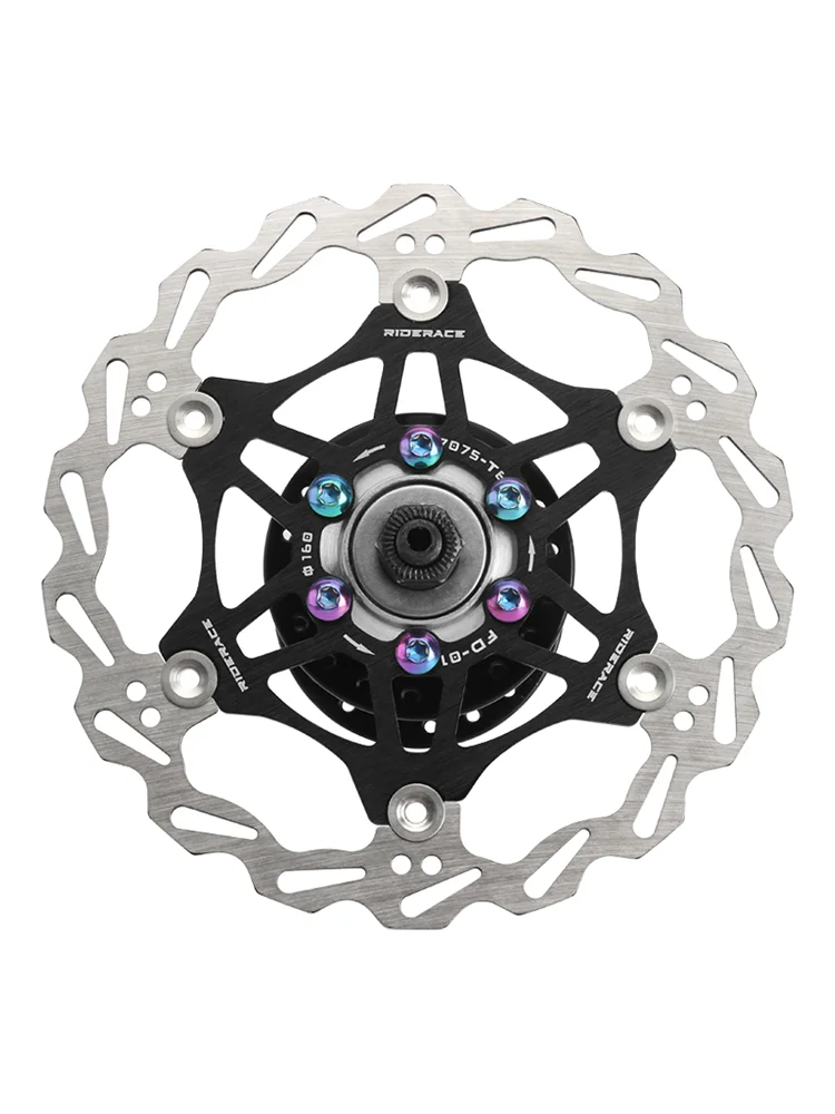 Vis de frein à disque de vélo M5x10mm T25 placage titane coloré vtt couleur de vélo vis à disque antidérapante accessoires de cyclisme 12 pièces