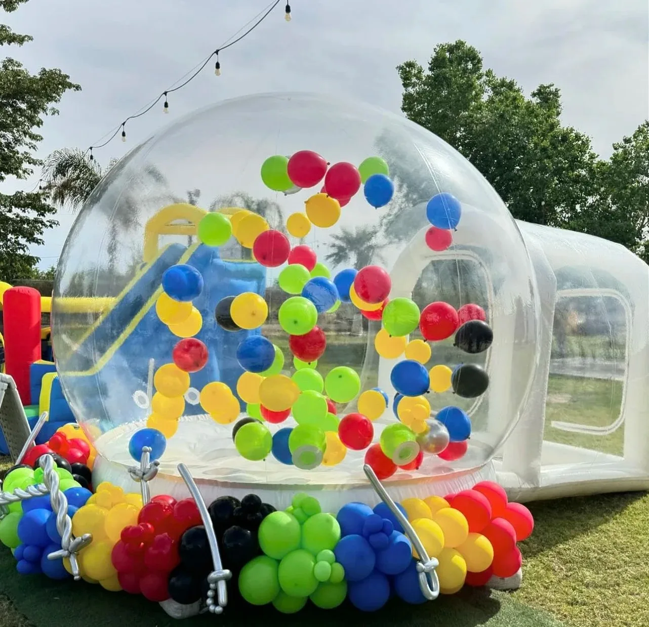 Children's party inflatable bubble house inflatable castle dome bubble tent transparent children's bounce bed free shipping