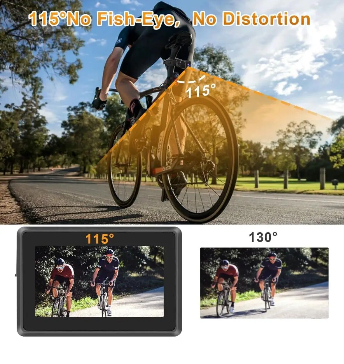 PZ Vision Back Bike Camera Video Rear View AHD 1080 with Night Vision Handlebar Bike Bicyclenew