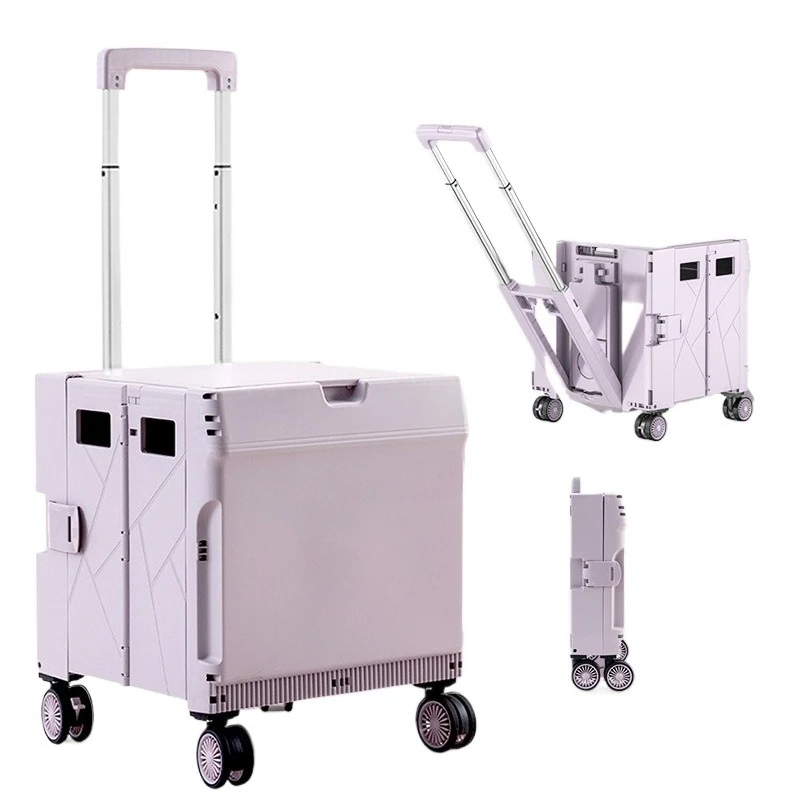

Shopping trolley Household light portable foldable trolley trailer trolley