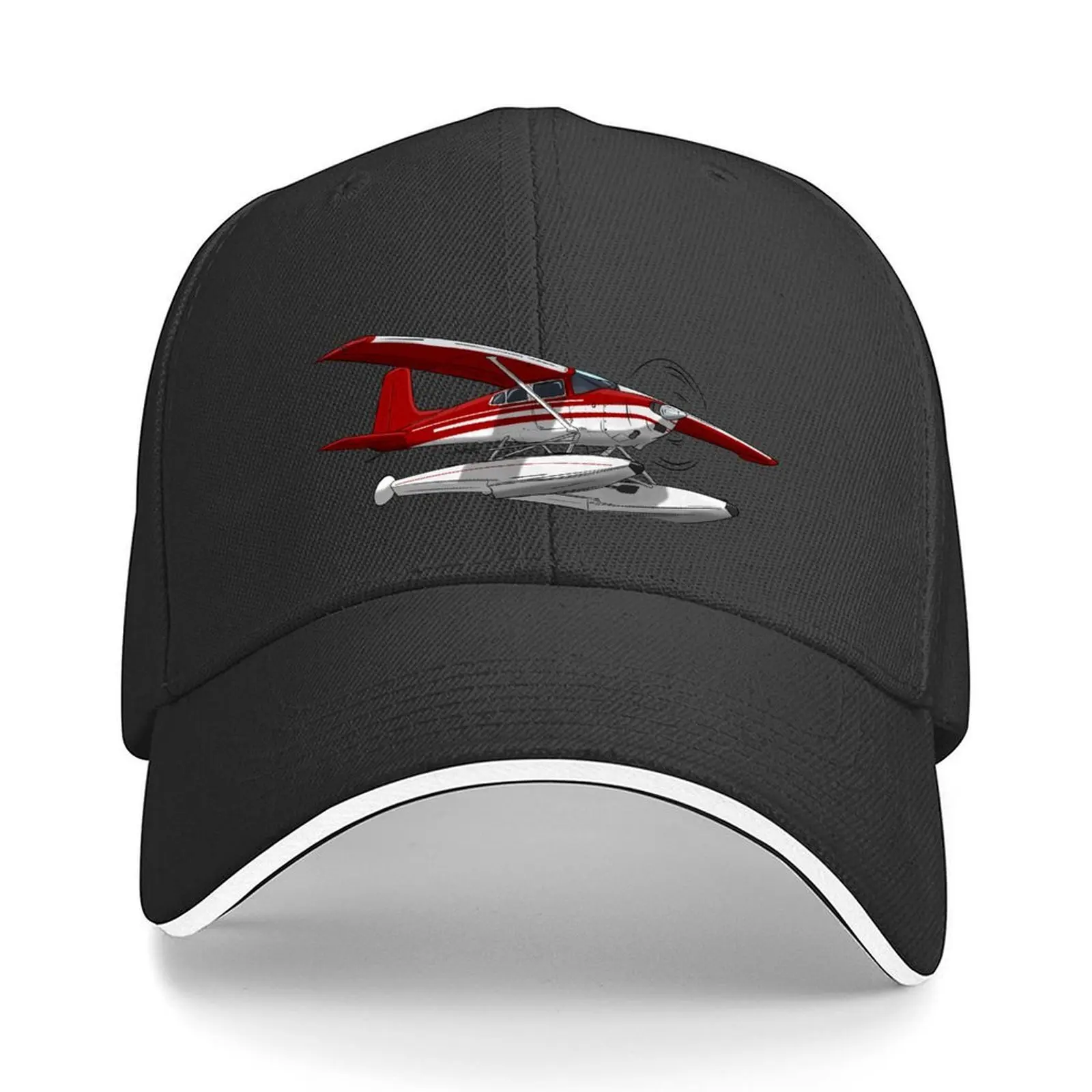 

Red Seaplane Baseball Cap Fashion Beach Uv Protection Solar Hat sailor cap for men Winter hat Men Luxury Brand Women's
