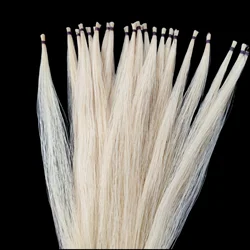 20 hanks high quality white Horse Tail Hair Mongolian Horse Violin Bow Hair 81-85cm length