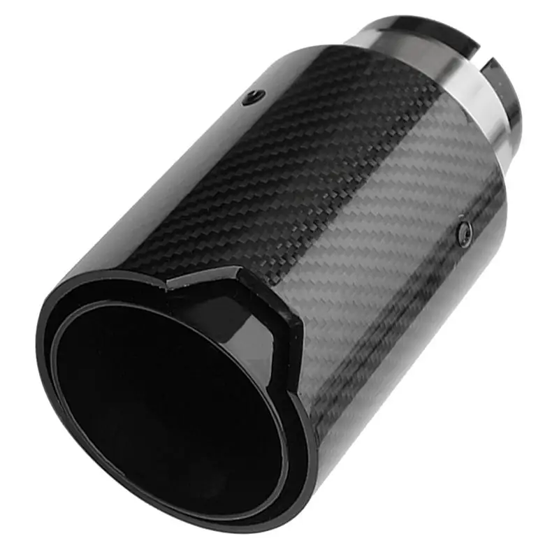 

Unique Carbon Fiber Glossy Black Rear Tail Exhaust Pipe Muffler Tip For BMW M Series Universal Muffler Tips