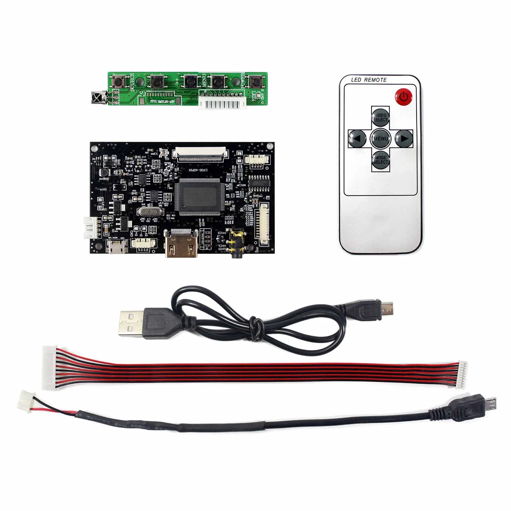 

HD-MI LCD Driver Board Work for AT070TNA2 7inch 40Pin 1024x600 LVDS interface