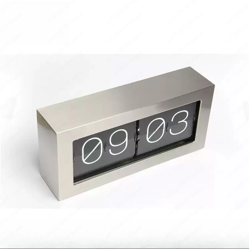 Metal personalized page turning clock Export page turning Living room bedroom table Wall