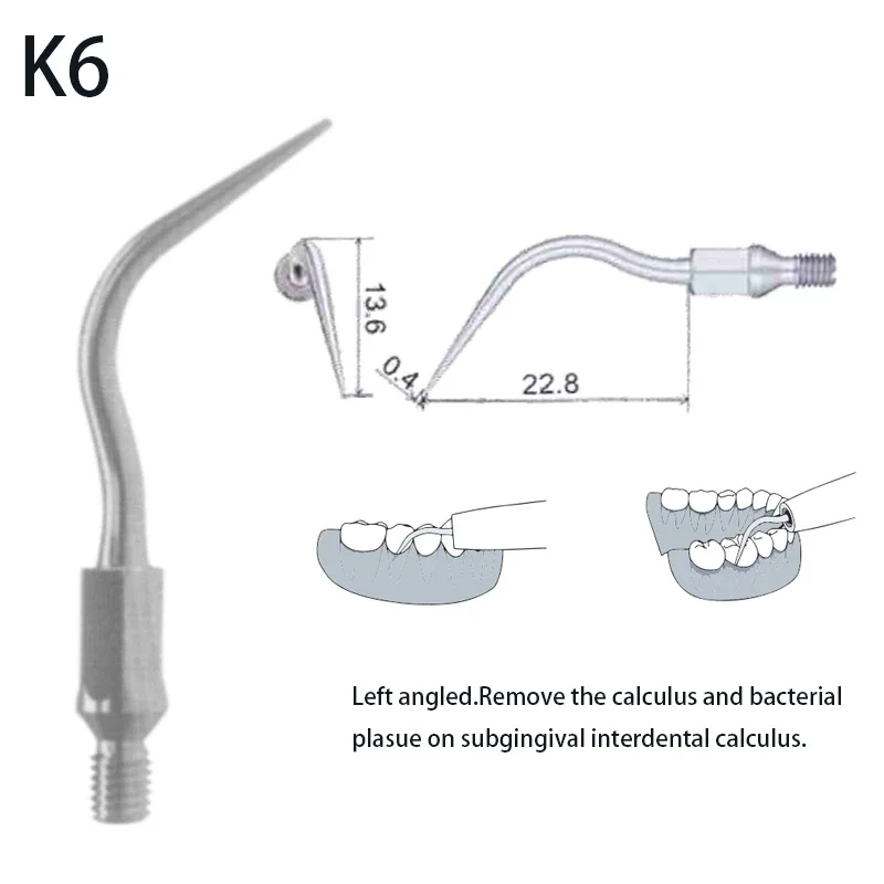 Dental Scaler Tips Oral Calculus Cleaning and Care Fit for SONIC LINE AIR / KAVO SONICFLEX / SIRONA SIROAIR/ NSK TI-MAX Scaling