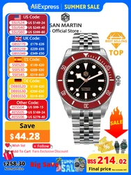San Martin New 40mm BB Diver Watch Top Brand Classic Mens Watches NH35 Automatic Mechanical Sapphire Waterproof Reloj SN0128