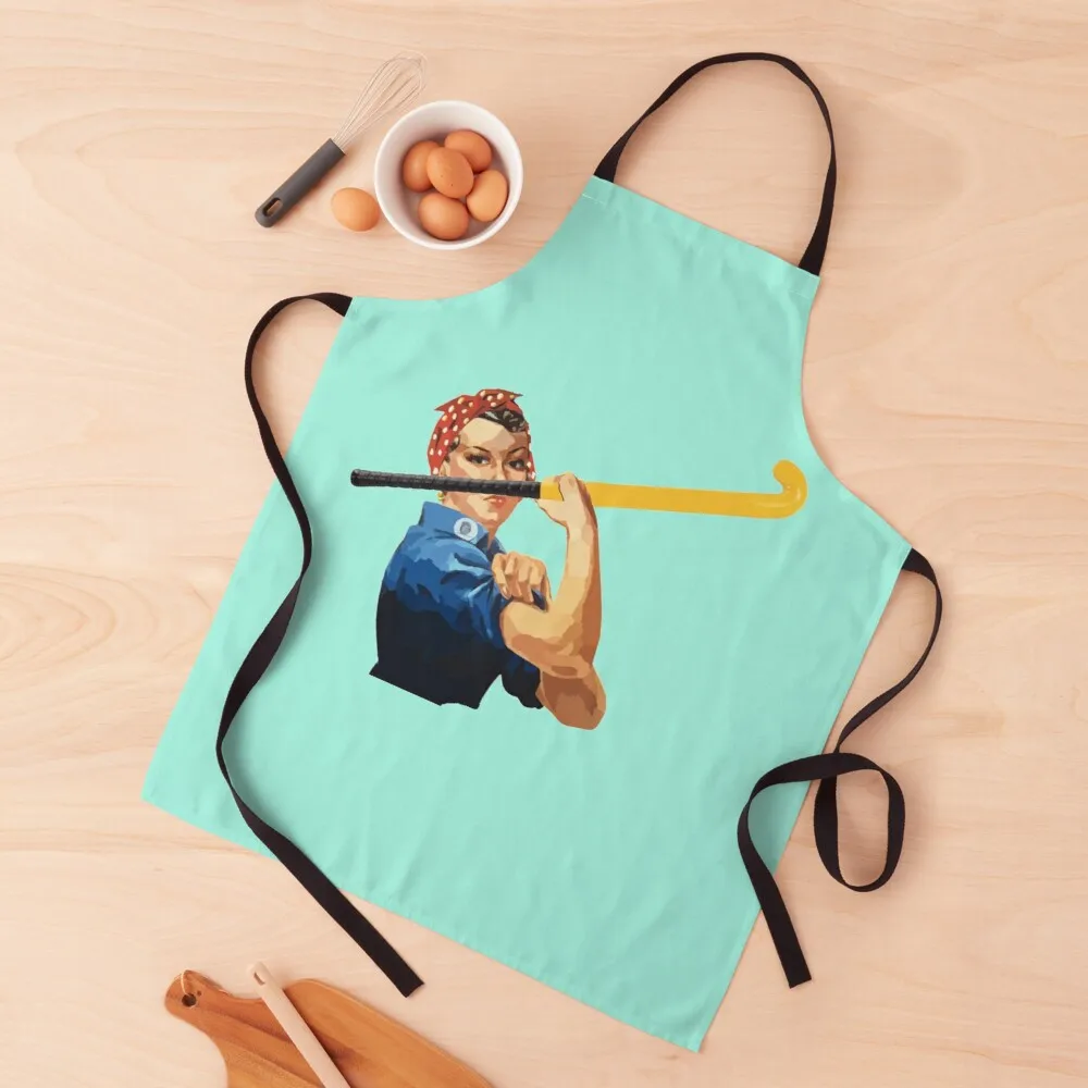 

We Can Do It! Field Hockey! Apron kitchen and home items