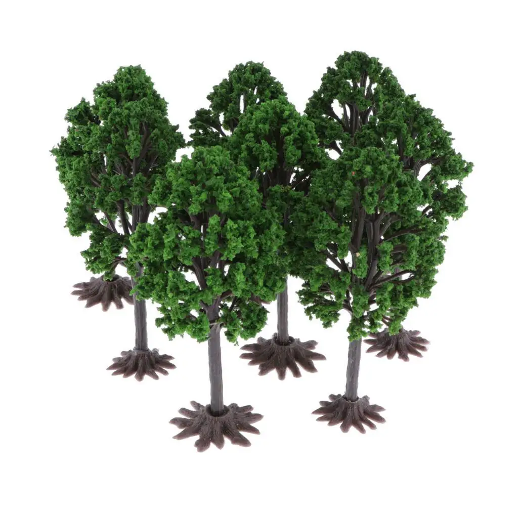 8 peças 1:8 modelo de louro para modelo oo trem diorama, artesanato, cenário de jogos de guerra ou cenário de construção