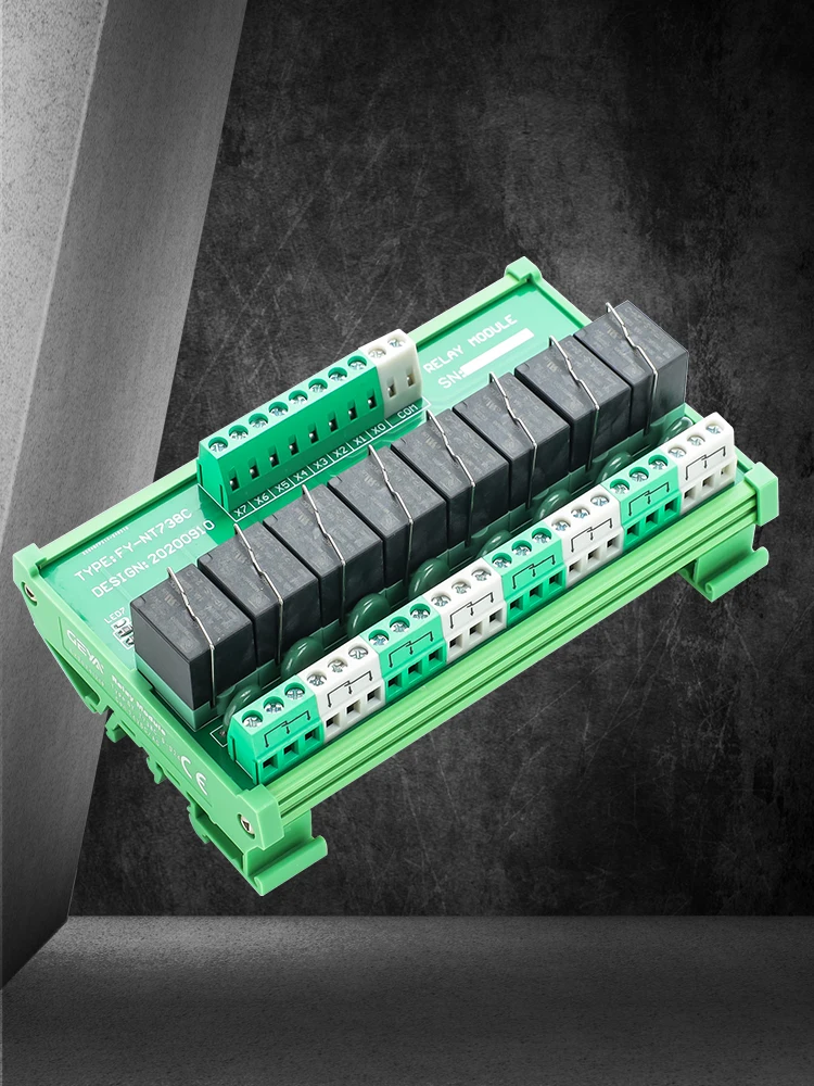 Moduł przekaźnikowy GEYA 4C/8C/16C z wtyczką, przekaźnik 1SPDT 1NC1NO do AC DC 12V 24V 220V, przekaźnik PLC — zdjęcie 2