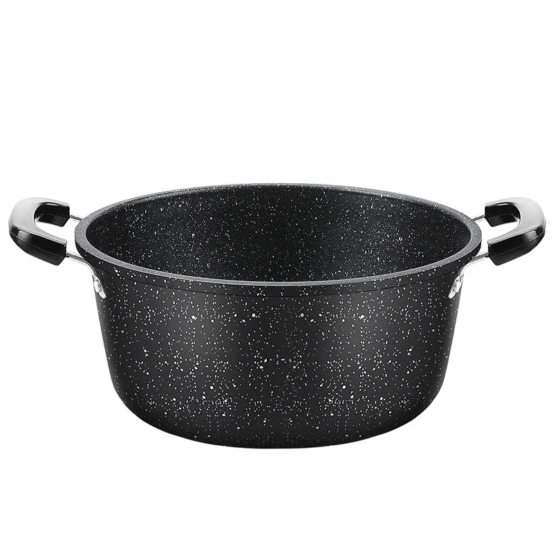 Universal Maifan Stone Soup Pot Non-stick with Lid Kitchen Cooking Household Two Ears Cookware Gas Induction Cooker