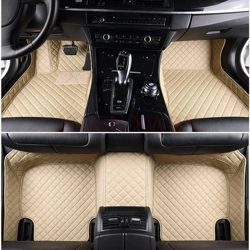 Custom 3D Full Coverage Car Floor Mats for Fiat 500 500X 2011-2012 Year Interior Details Auto Accessories