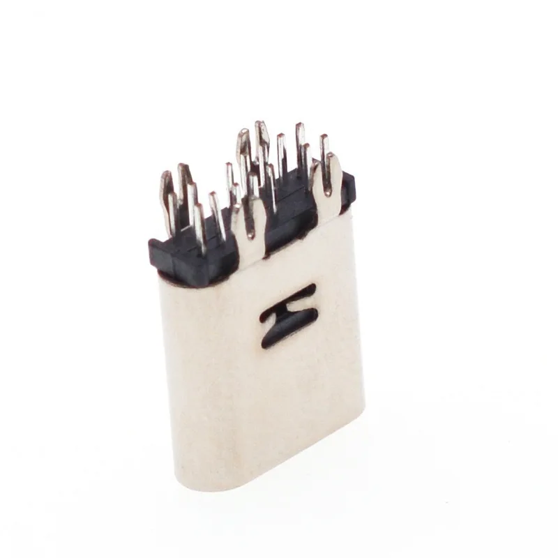 USB 3.1 Connector Type C 14PIN Female Socket Vertical Harpoon Foot 3A High Current Fast Charging For Electric Toys, Small Fans