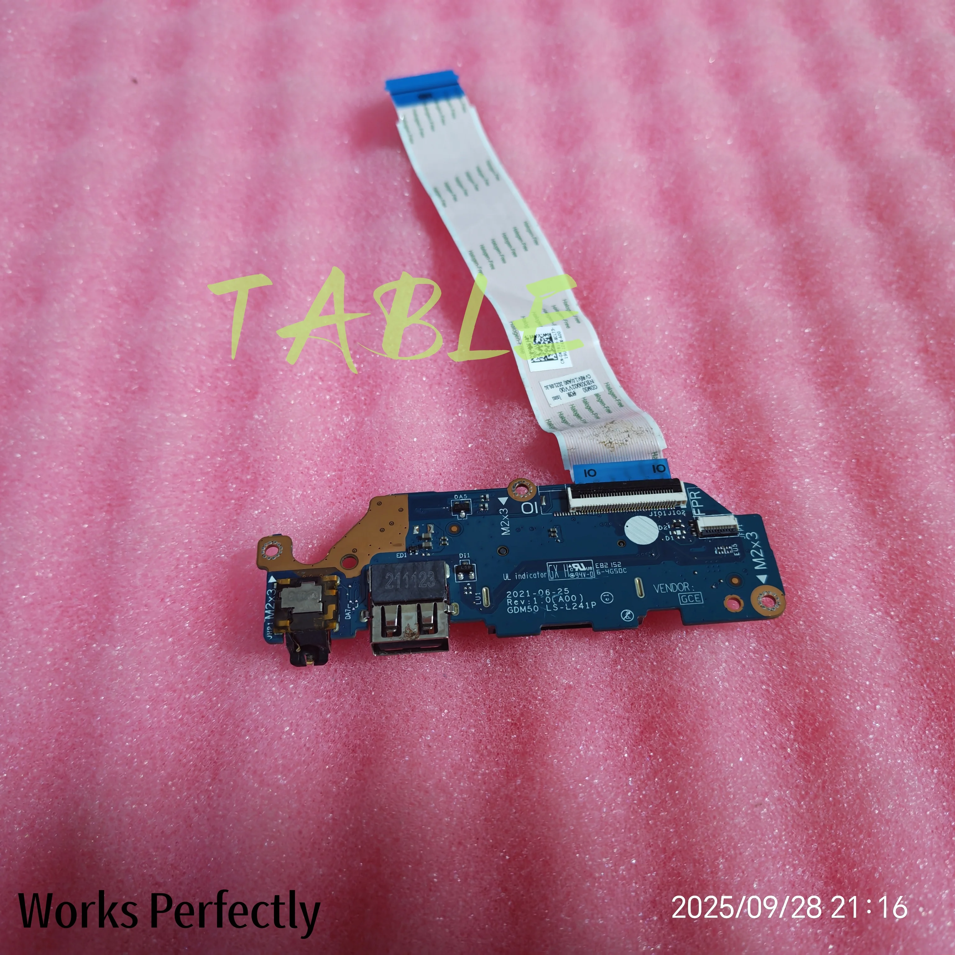 

Original For Dell Inspiron 3510 3511 3515 Switch Power Button USB Audio Board With Cable Laptop Accessories GDM50 LS-L241P