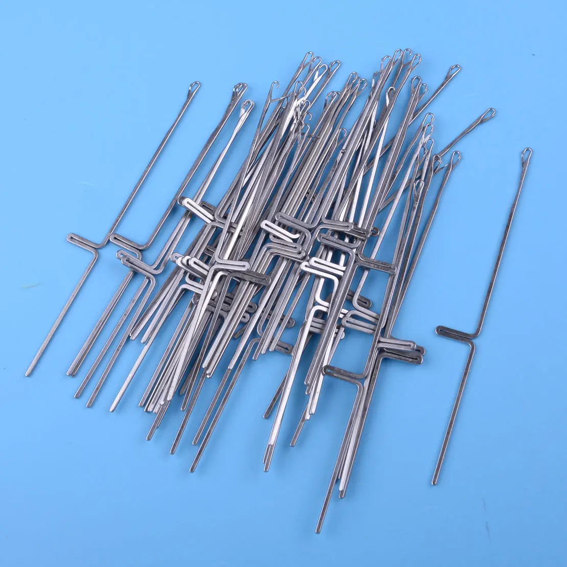 50pcs Knitting Machine Needles Fit For Silver Reed Studio Singer Empisal Knitmaster Ribbing Attachment SRP50 SRP60 SRP60N Parts