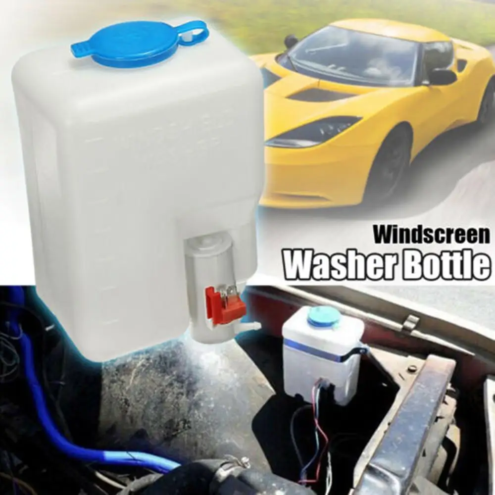 Universal Windscreen Washer Bottle Kit 12V for Beetle Kit Classic Cars 110943769329 Bottle Pump Hose Jets Switch Wiring