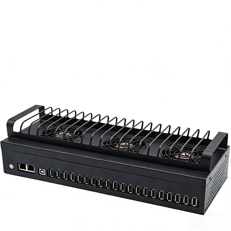 20-Port USB Hub Switch: Single-Pole, Single-Control 20-Port USB + OTG Hub—Ideal for Studio Use, Mobile Screen Mirroring, and Cha