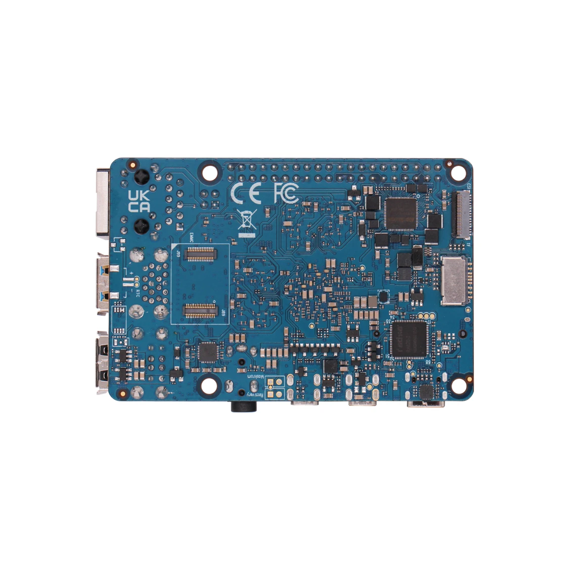 Radxa rock 5a blau rk3588s, 8-core cpu sbc, hdmi mit 8k ausgang, wifi 6 unterstützung und gigabit ethernet, single board computer