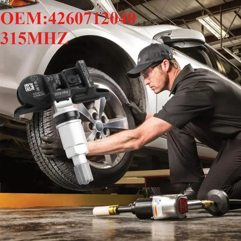 

4 шт. ДАТЧИК ДАВЛЕНИЯ В ШИНА TPMS OEM: 4260712040 # 315 МГц для # TOYOTA:SPEEDMASTER/COROLLA, с новыми аккумуляторами Panasonic CR2032