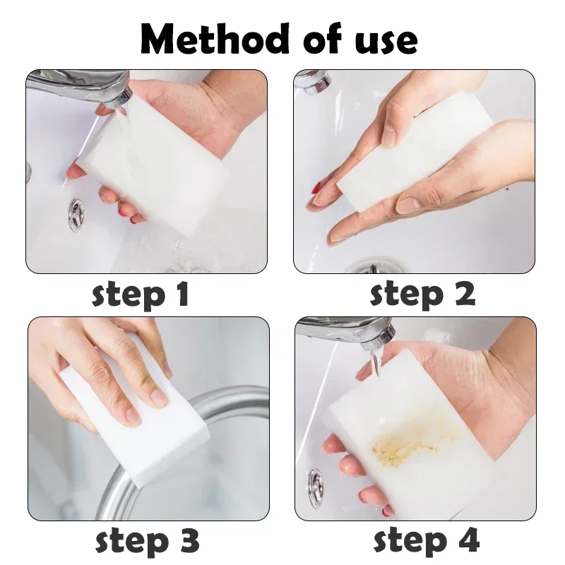 100*60*15mm Melamine Magic Sponge Eraser Melamine Sponge Cleaner Cleaning Sponge for Kitchen Bathroom Cleaning Tools