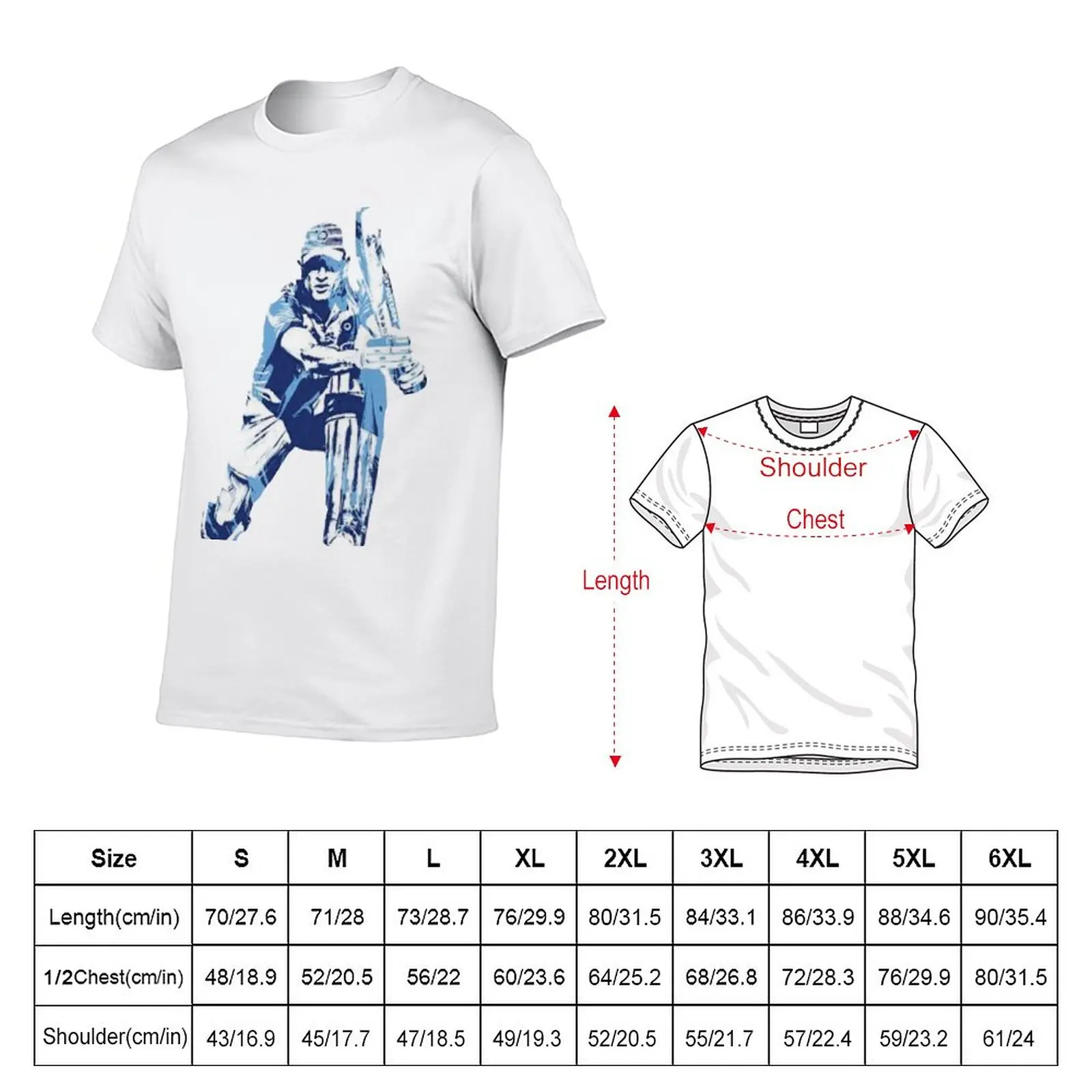 New Cricketer Mahindra Singh Dhoni Slim Fit T-Shirt quick-drying t-shirt korean fashion sublime t shirt Men's clothing