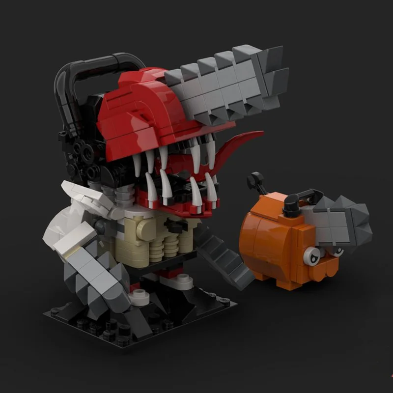 

НОВЫЙ 371 шт. MOC бензопила человек Brickheadz детские развивающие строительные блоки игрушки и фигурки праздничные подарки на день рождения