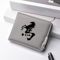 Men's Canvas Double Fold Wallet Multifunctional Credit Card Holder Cartoon Short Wallet Compact Organizer for Men