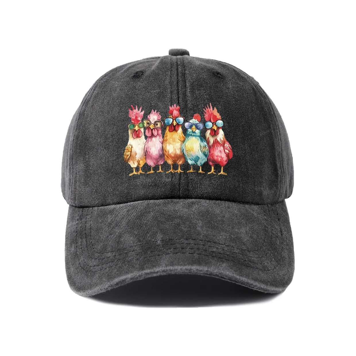 Expressive Slogan Graphic Baseball Cap, Vintage Washed Adjustable Unisex Dad Hat, Everyday Gift