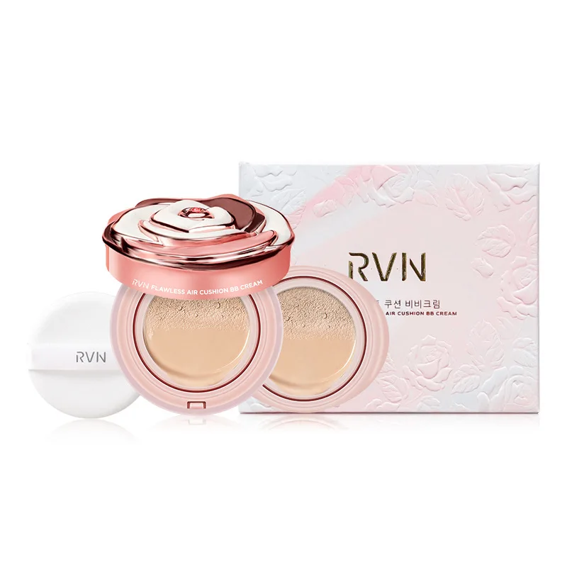 Air cushion BB CC Cream Whitening Foundation Base Cream De Maquillaje Rose Setting Makeup Oil Control Waterproof Concealer