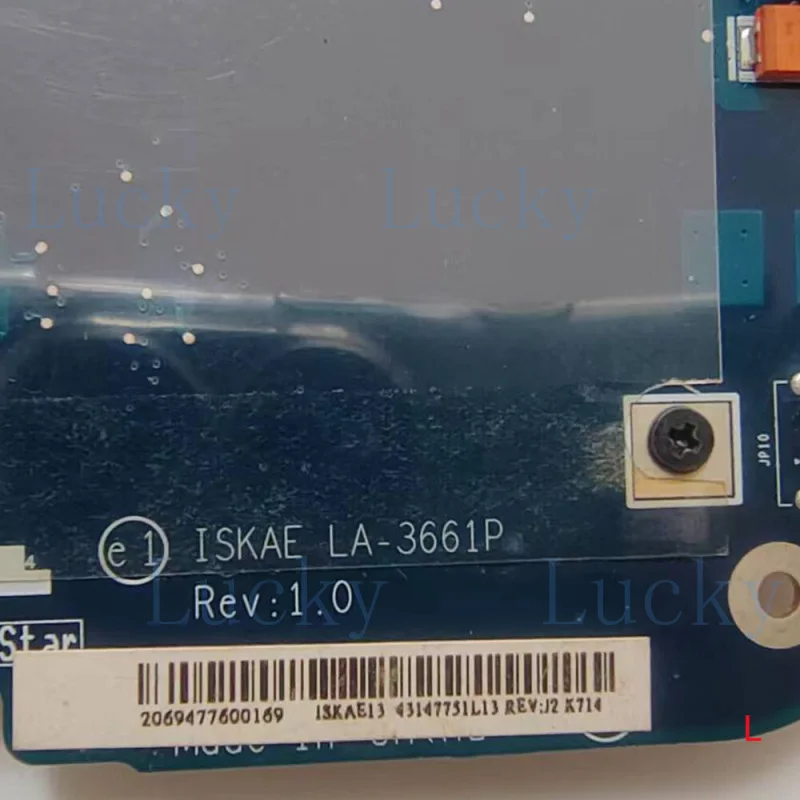 f   For Toshiba A200 A205 K000051300 Mainboard La-3661P intel GM945 Motherboards