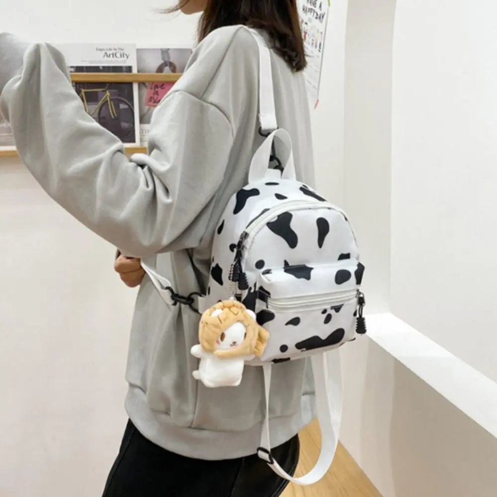 

Large Capacity Women's Mini Backpack Ladies Handbag Shoulder Bag Female's Schoolbag Funny Durable Cow Spot Backpack Casual