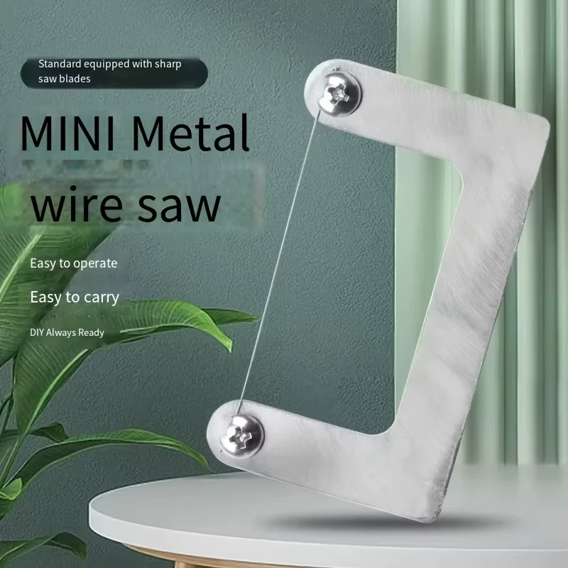 DIY Handcrafted Saw Multi-functional Mini Wire Saw Cutter, Wear-resistant and Rust-proof Woodworking Plastic Model Precision