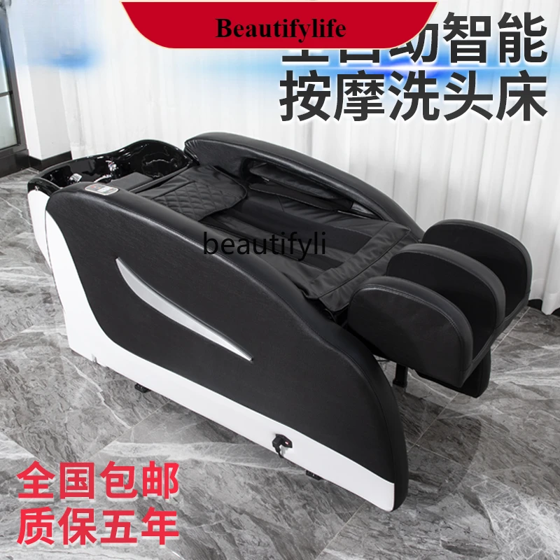 

Barber Shop Automatic Electric Massage Shampoo Bed Multifunctional Thai Flushing Bed