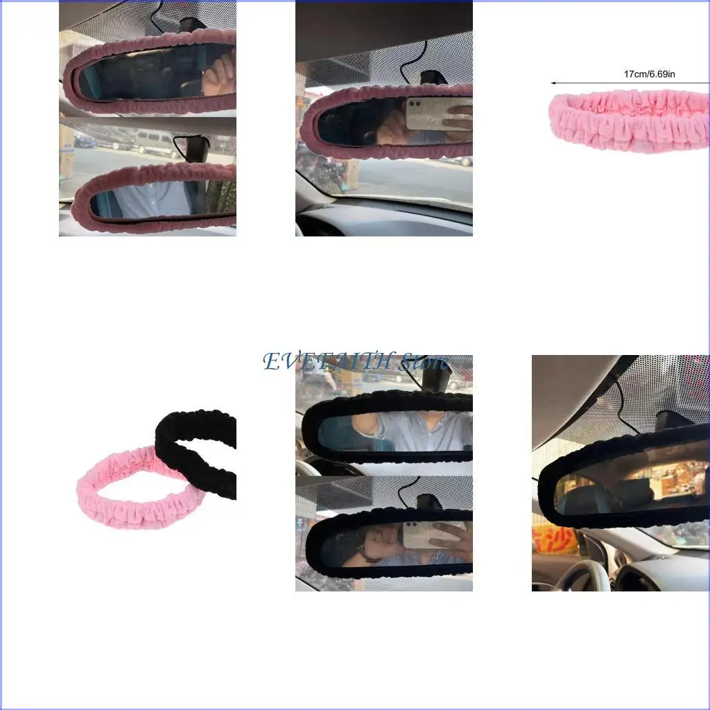 

124B Rearview Mirror Accessories Car Rear View Mirror Cover for Women Men Universal