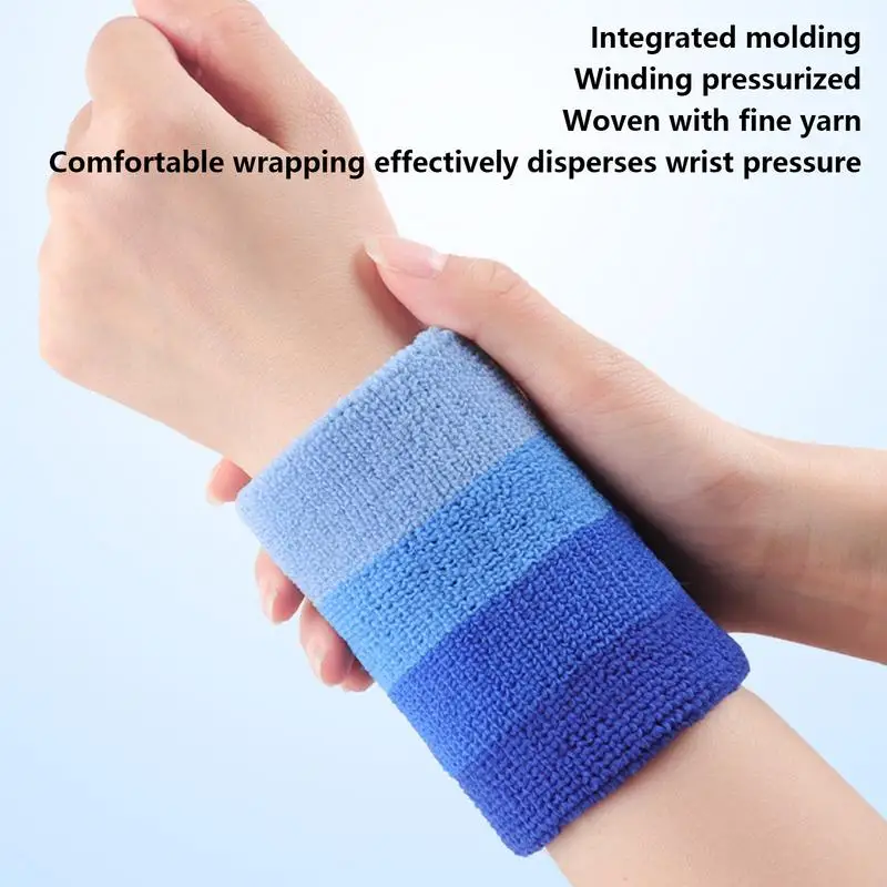 Colored Sports Wristband Tensile Elastic Wristband With Sweat Absorption Exercise Necessities For Table Tennis Badminton