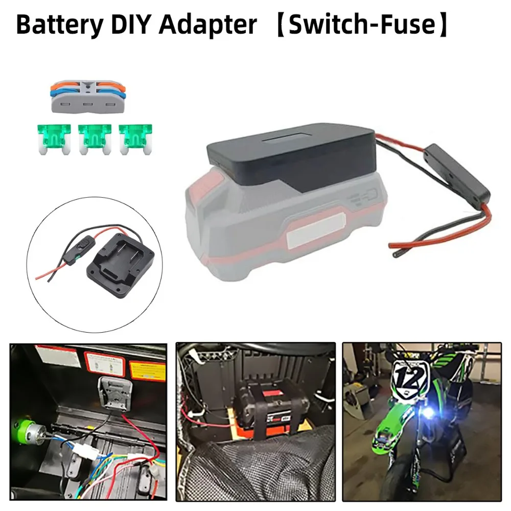 For Power Wheel Adapter DIY Connector for Parkside 20V Battery Dock Holder 14AWG for DIY Rc Car Toys, Robotics and Rc Truck