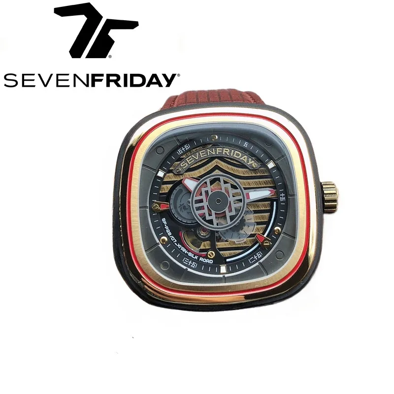 

SEVENFRIDAY watch P2B/07 men's fully automatic mechanical watch P series waterproof fashion men watch luxury brand New Year gift