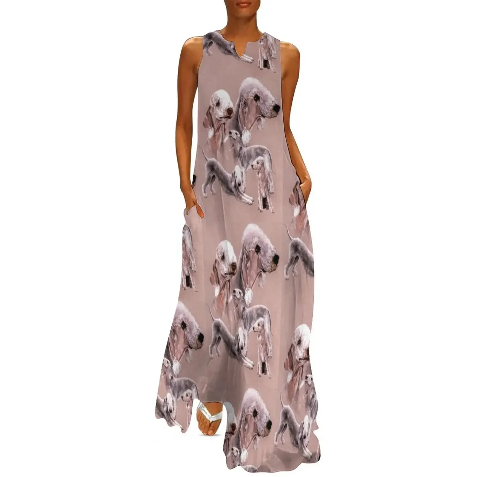 

Bedlington Terrier Gallimaufry Long Dress Woman clothing evening dress dress